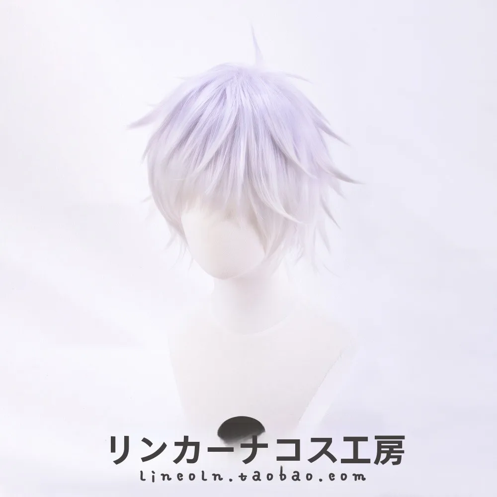 五条悟 コスプレ用ショートウィッグ：逆立ちスタイルでリアルなキャラクター表現を実現