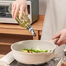 キッチン用ガラス製オイルボトル【漏れ防止・調味料用・四角形デザイン】
