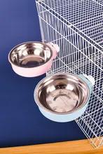 ステンレス製ペット用猫床皿【吊り下げ式・フードボウル・耐倒れ防止・犬猫兼用】