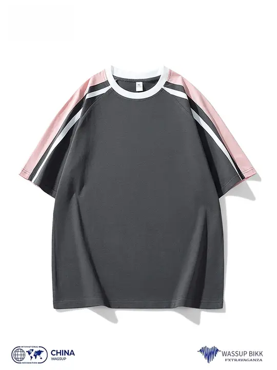 配色ラグラン袖半袖Tシャツ【ユニセックス・夏用・フィット・カジュアル】