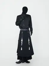 国風中華スタイル立ち衿長袖シャツ【高級感あるサテン・シワ防止・和服風】