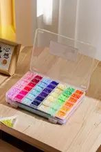 ピン豆材料整理ボックス【刺繍用品・ジュエリー収納・イヤリング・ネックレス・指輪・イヤスタッド用】