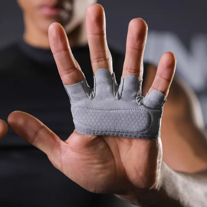 男性用フィットネスグローブ【防滑・トレーニング対応・女性用四本指タイプ】