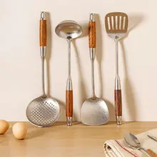 ピュアチタン製 フライ返しとスープスプーン【おしゃれなキッチン用品・家庭用】（セットアップ対応）