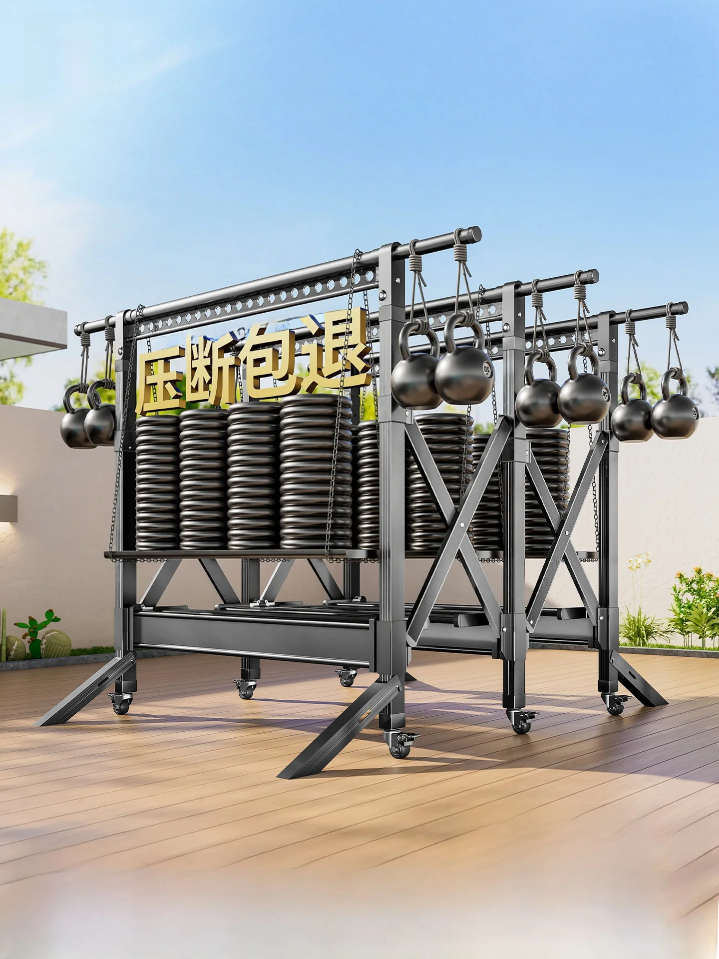 折りたたみ式ポールハンガーラック：高耐荷重・防風設計で屋外での安定使用を実現