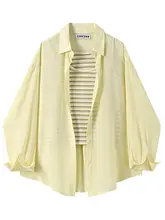 CIVICERA ファッション スイート エイジ リダクション カジュアル シャツ