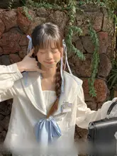 春季用 ソフトライトリリー セーラー襟ジャケット【長袖・中丈スカート】（セットアップ対応）