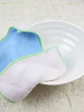 高吸水性の二色使いバンブーファイバークロス【洗剤なしで汚れ落とし可能・多用途・洗濯機対応】