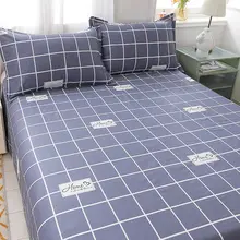 100%綿製 シングルベッドシーツ【1.2m・枕カバー2点付き・学生寮用】