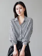 ストライプ柄の長袖シャツ【フィット・シンプルデザイン・カジュアル用】