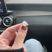 洗練されたデザイン！超輝きの仮想ダイヤモンドリング【結婚式用・ユニセックス・シンプル】