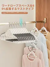 滑り止め加工のマルチハンガー【衣類やタオルの収納に最適・宿舎用】