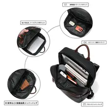 ビジネスマン向け シンプルな革製パソコンバッグ【防水・通勤用・ダブルショルダー】