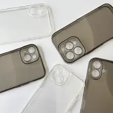 スマホケース 透明 クリア TPU ソフト 全周囲保護 シンプル 無地 iPhone Android対応