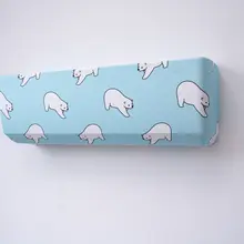エアコンカバー シロクマ柄 可愛い 涼しげ 防塵 上品 インテリア 夏用