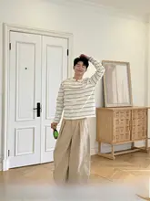 ワイドパンツ メンズ カーキ シングルプリーツ ドレープ感 ルーズ ヴィンテージ カジュアル 春