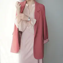 梅子色のフィットジャケット【落肩デザイン・カジュアルスタイル】