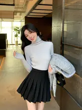 女性用ハイネックウールニットセーター【秋冬・スリムフィット・着やせ効果・ニットインナー】