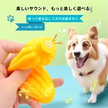 犬用音声入りおもちゃ【噛みごたえのあるピーナッツコーン・おやつ風味・幼犬用】