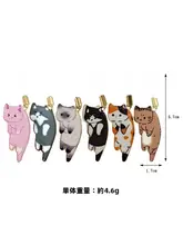 ミニキャラクターの猫型糸通し器【家庭用・手動・便利な縫製ツール】