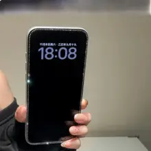 iPhone用 強化ガラスフィルム【全画面対応・水晶風エッジ・耐衝撃・傷防止】
