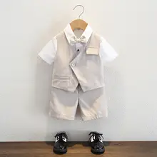 フォーマルスーツ キッズ ボーイズ 2点セット 夏用 誕生日 発表会 舞台 パーティー
