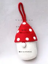 ショルダーバッグ スマホポシェット レディース キッズ ガールズ ウールフェルト キノコ ふっくら かわいい 手提げ 親子