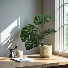 観葉植物 フェイク モンステラ 大型 床置き 鉢植え 造花 インテリア 室内 リビング