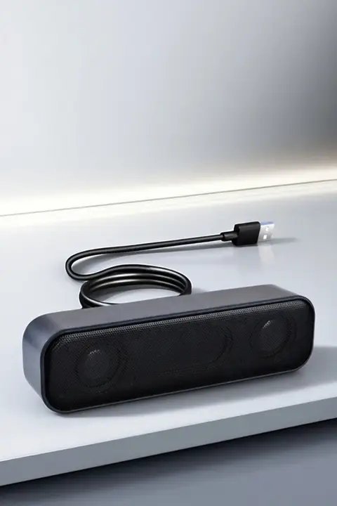 USB接続のデスクトップスピーカー【コンパクト・内蔵サウンドカード・ノートPC用】
