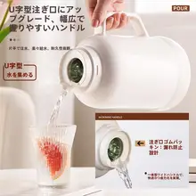 ガラス内蔵保温ポット【家庭用・小型・温水対応】
