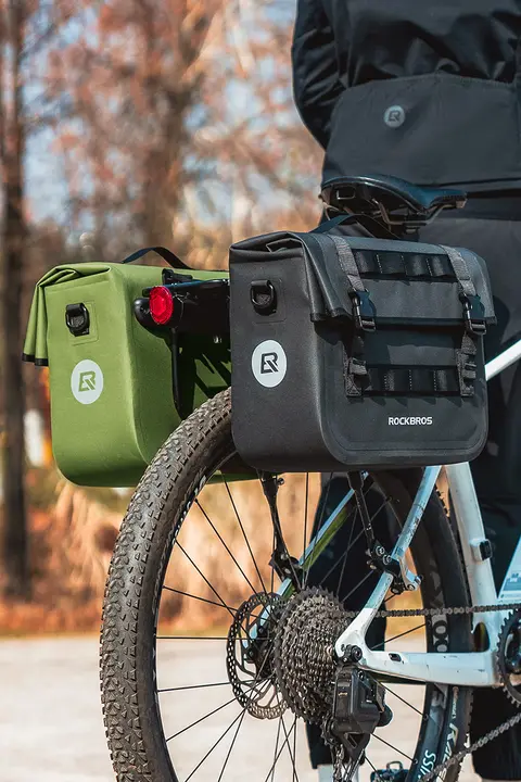 自転車リアキャリアバッグ 防水 ロングライディング用 荷物旅行に適した