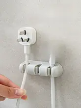 自粘式配線クリップ【穴あけ不要・電源コード用・壁面取り付け】