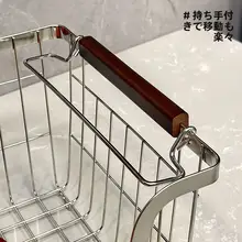 304ステンレス製収納バスケット【野菜や果物のボウル・箸置き・調理小物収納】