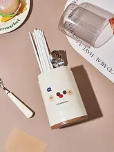 多機能キッチン収納ボックス【蓋付き・防塵・カトラリーホルダー・箸立て】