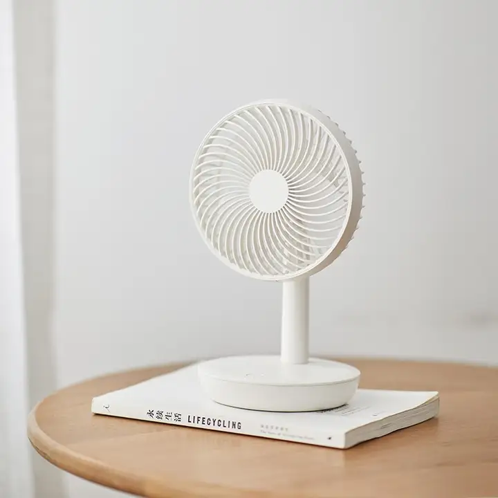 Olayks 小型USB充電式静音ミニ扇風機【デスクトップ・持ち運び便利・宿舎用】