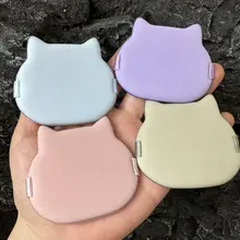 可愛い大口猫デザインの気泡ファンデーションパフ【乾湿両用・粉を吸わない・使いやすい】
