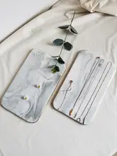 ネックレス展示ボード・イヤリング用ジュエリーディスプレイスタンド【陶器風・ゴールドエッジ】