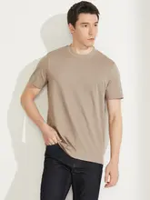UOE 寒冷シリーズ 140番手 涼感通気性 メンズ クルーネック 半袖Tシャツ【通勤・カジュアル】