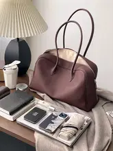 本革製 ショルダーバッグ【大容量・ボストンバッグ・通勤用・トートバッグ】