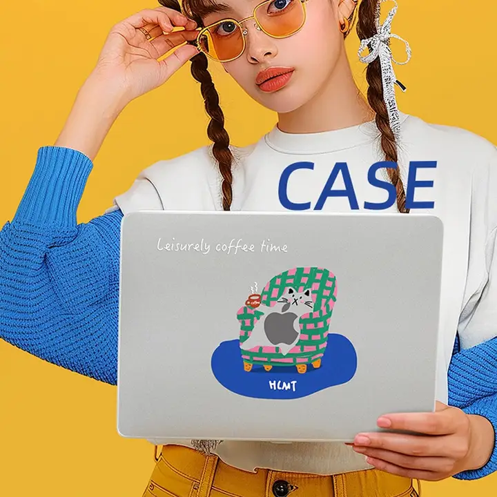 HLMT MacBookケース MacBook Pro MacBook Air M4 M5 M3 M2 M1 対応 クリア マット 超薄型 かわいい