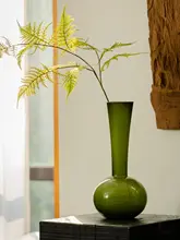 クリエイティブなビンテージ風ガラス花瓶【水栽培用・デスク用・アート装飾・偽花】