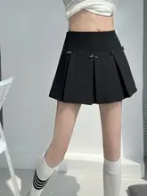 ロマンティックなリボン装飾のシフォンマキシスカート【女性用・プリーツ・カジュアル・春夏】