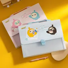 大容量ファイルケース【A4対応・13ポケット・横型・学校向け・多層構造】（セットアップ対応）