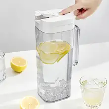 高温に耐える食品級プラスチック製冷水ポット【大容量・密閉タイプ・冷蔵庫対応】