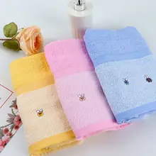 子供用 薄型バスタオル【純綿・カートゥーンデザイン・50×100cm・大判サイズ】