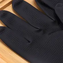 黒色ラテックス製プロフェッショナルヘアグローブ【防水・滑り止め付き・加厚タイプ】