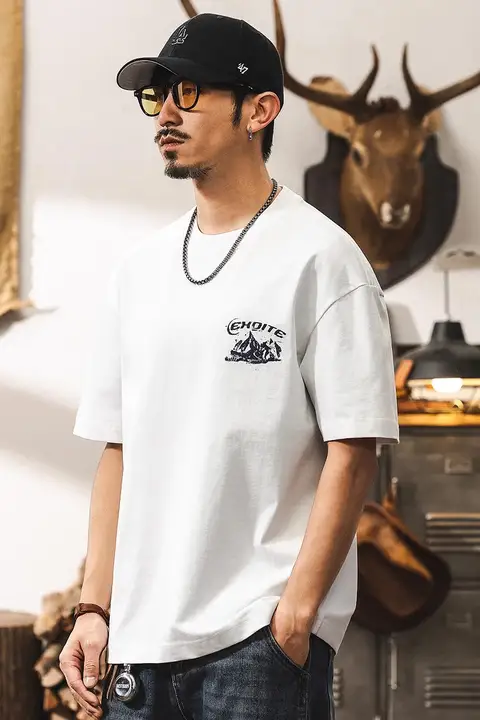半袖Tシャツ メンズ コットン100% アメカジ ヴィンテージ 肉厚 接触冷感 オーバーサイズ 大きいサイズ ストリート 夏