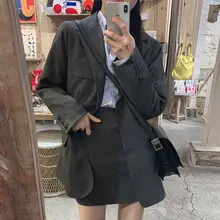 春季にぴったりの翻訳襟デザインジャケット【長袖・シンプル・高腰タイトスカート】（セットアップ対応）