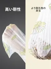 大容量ゴミ袋【厚手・引き紐付き・家庭用・キッチン向け・学生寮用】