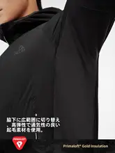 pelliot 中綿ジャケット ユニセックス 軽量 防風 フード付き アウトドア 秋冬「Primaloft Gold」